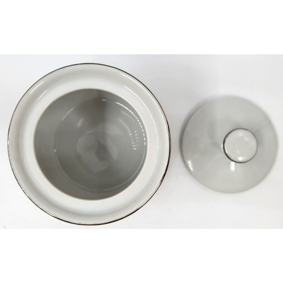 Cotillion Eileen 3693 Sugar Bowl Floral Silver Trim Japan 1960 - 1970's - Picture 7 of 10